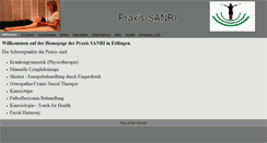 Desktop Screenshot of praxis-sanri.de
