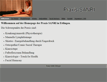 Tablet Screenshot of praxis-sanri.de